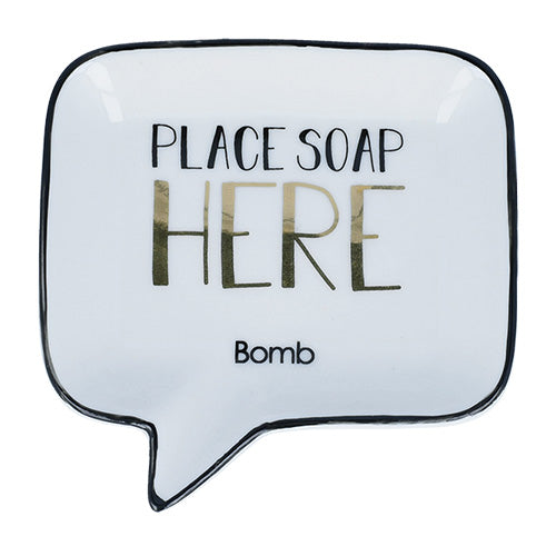 PIATTINO PORTA SAPONE - PLACE SOAP HERE