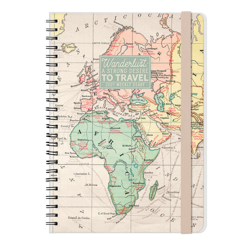 AGENDA 12 MESI SETTIMANALE LARGE SPIRALATA - 2021 - MAP