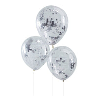 BALLOONS CONFETTI SILVER