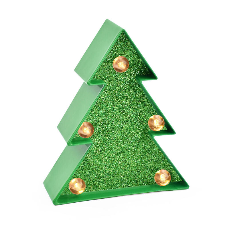 MINI LETTERA CHRISTMASTREE CON GLITTER