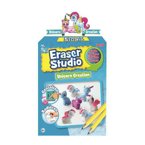ERASER STUDIO UNICORN divertiti a creare tante gomme da cancellare a forma di unicorno 