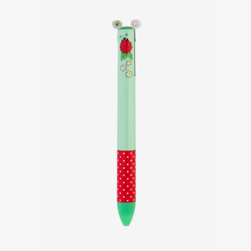 CLICK & CLACK TWO COLOR PEN LUCKY BUG