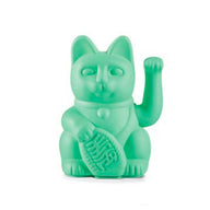 Maneki Neko Mint Green - Lucky cat By Donkey