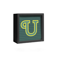 LETTERA LUMINOSA DECO - U