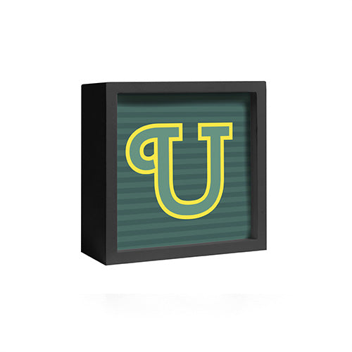 LETTERA LUMINOSA DECO - U