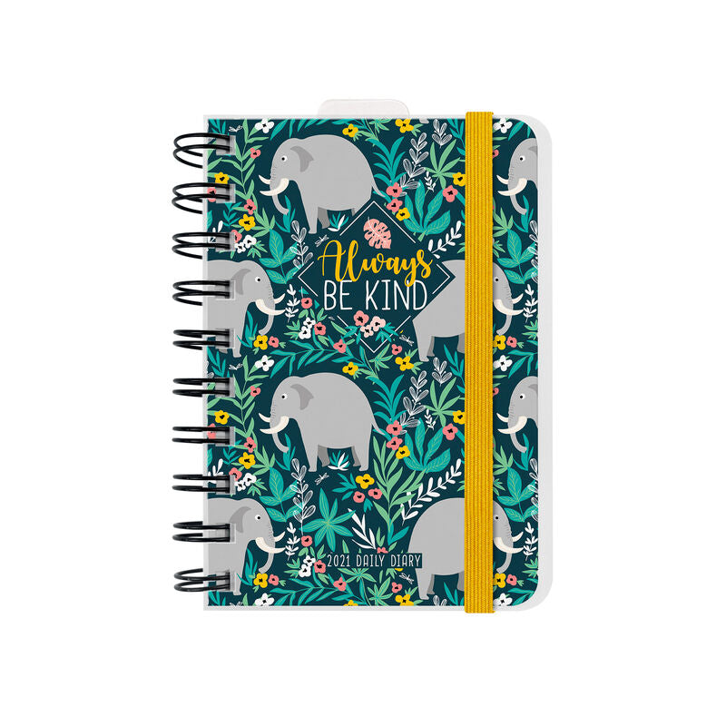 AGENDA 12 MESI GIORNALIERA SMALL SPIRALATA - 2021 - BE KIND