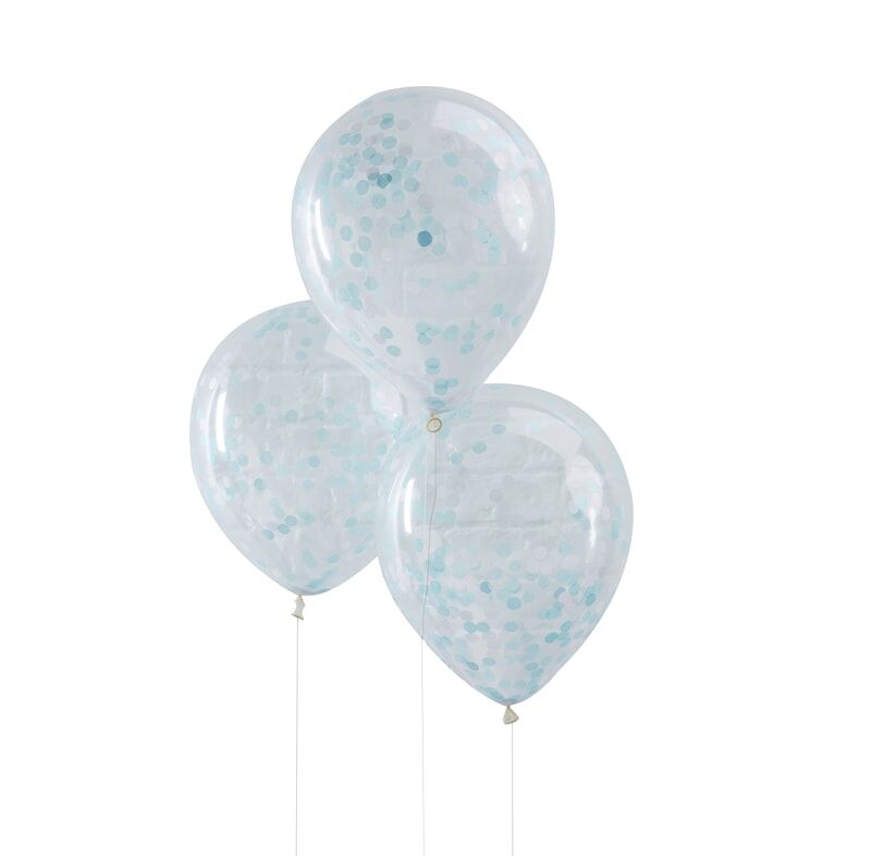 BALLOONS CONFETTI BLUE