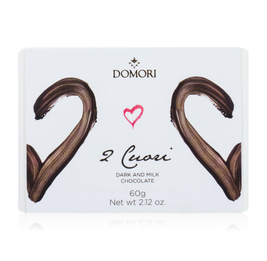 DUE CUORI LATTE E FONDENTE 60G