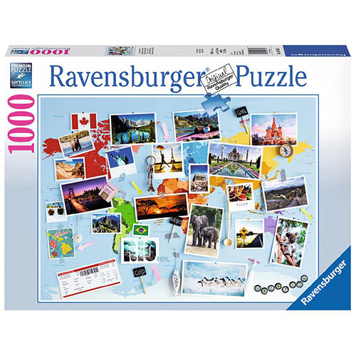 PUZZLE 1000PZ - VIAGGIO INTORNO AL MONDO