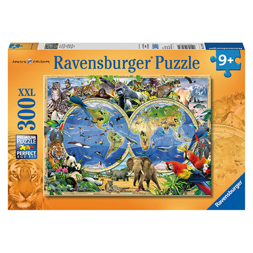 PUZZLE 300PZ XXL - MAPPAMONDO DEGLI ANIMALI