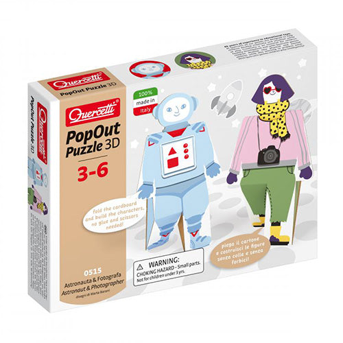 POPOUT PUZZLE 3D - ASTRONAUTA E FOTOGRAFA