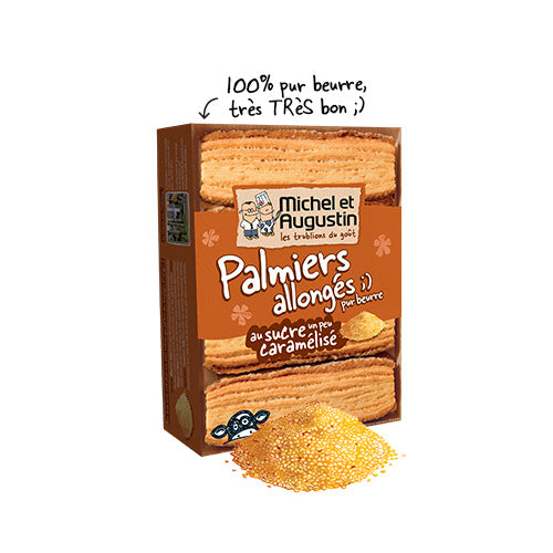 PALMIERS ALLONGES CARAMELIZED