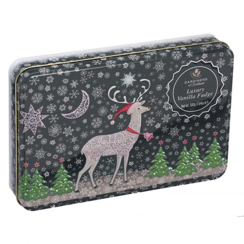 LUXURY VANILLA FUDGE SCATOLA LATTA RENNA XMAS