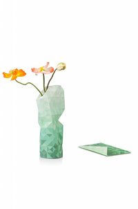 PAPER VASE COVER GREEN GRADIENT