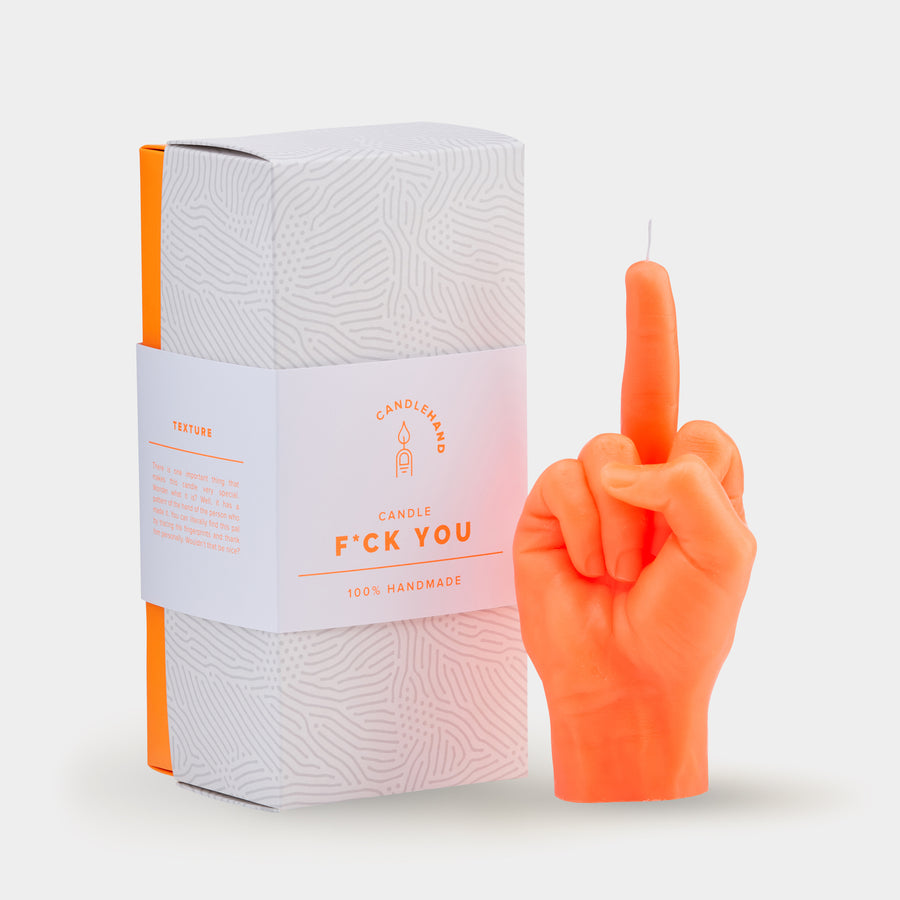 F*CK YOU CANDLE HAND - ORANGE