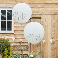 GIANT BALLOONS MR & MRS