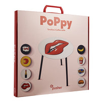 POPPY TAVOLINO VETRO LIPSTICK