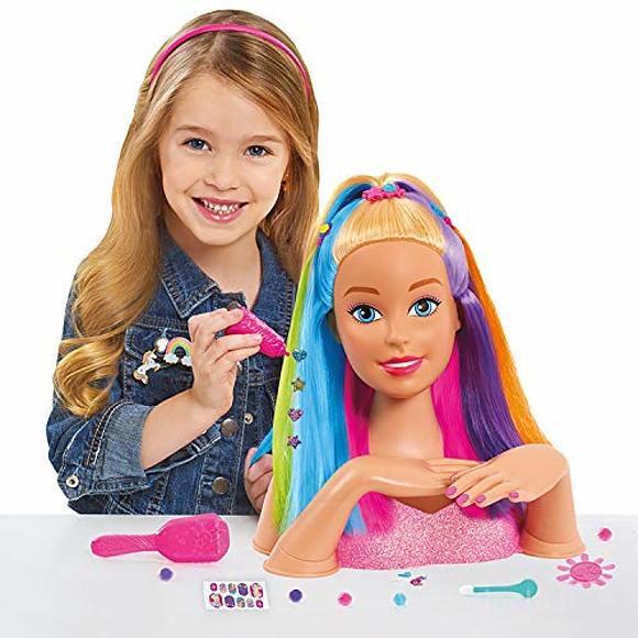 BARBIE TESTA STYLING RAINBOW SPARKLE DELUXE