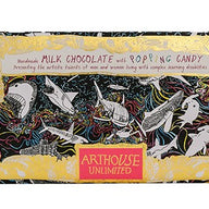 CHOCOLATE BAR RAINBOW SHARK - MILK CHOCOLATE WITH POPPING CANDY
