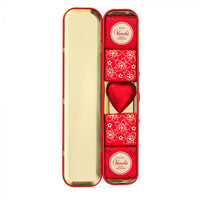 VALENTINES LATTINA IN METALLO PORTAPENNE con cioccolatini VENCHI all'interno