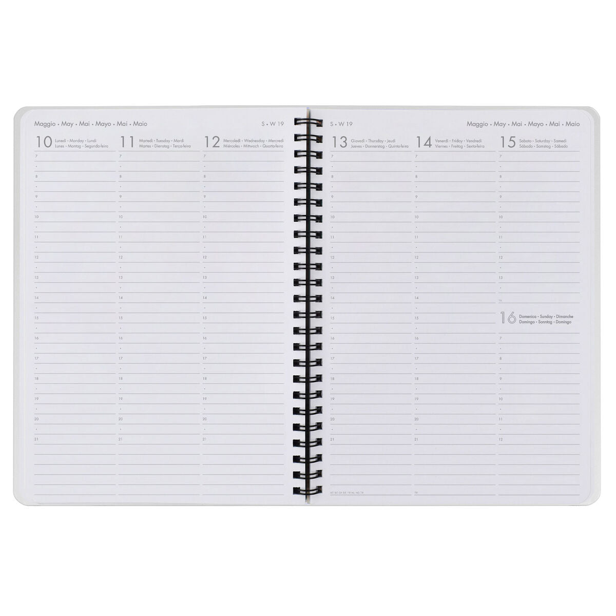 AGENDA 12 MESI SETTIMANALE LARGE SPIRALATA - 2021 - BE KIND