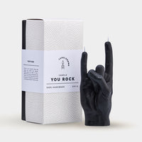 YOU ROCK CANDLE HAND - BLACK