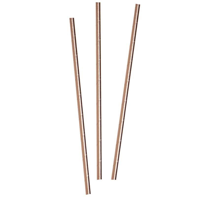 PAPER STRAWS ROSE GOLD - CANNUCCE 