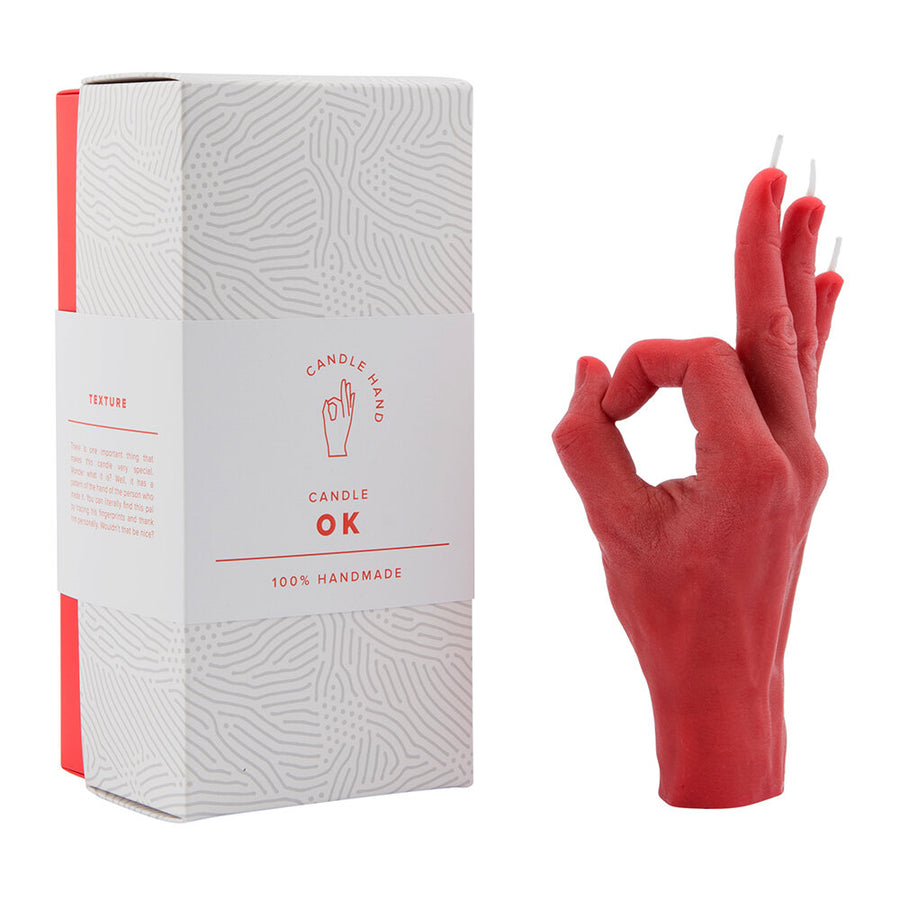 OK CANDLEHAND - RED