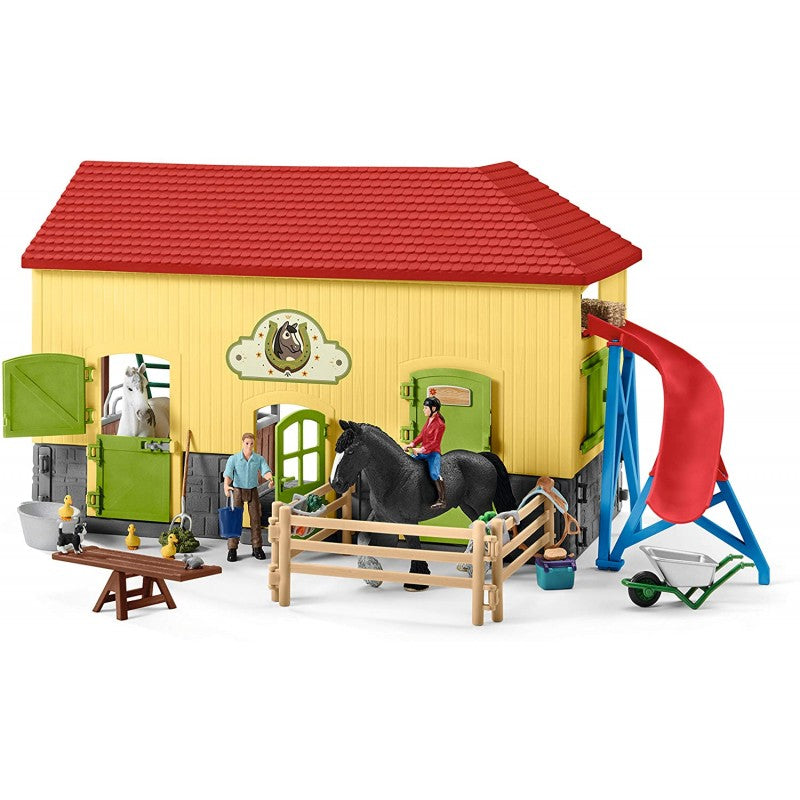 SCUDERIA 424085 Schleich Farm World fattoria completa di accessori e cavalli