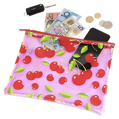 SEE THRU POUCH CHERRY