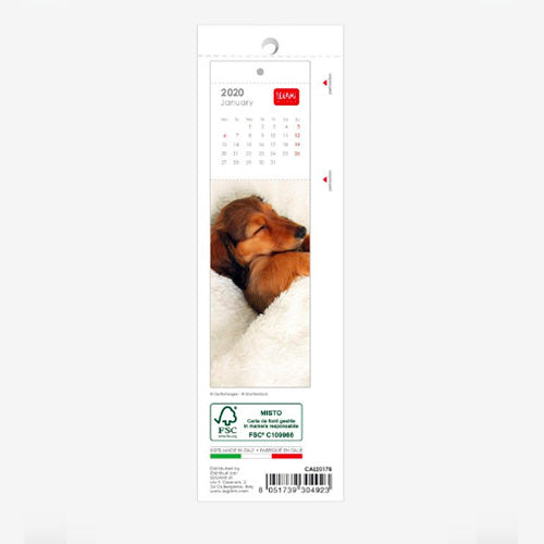 CALENDARIO 2020 SEGNALIBRO PUPPIES