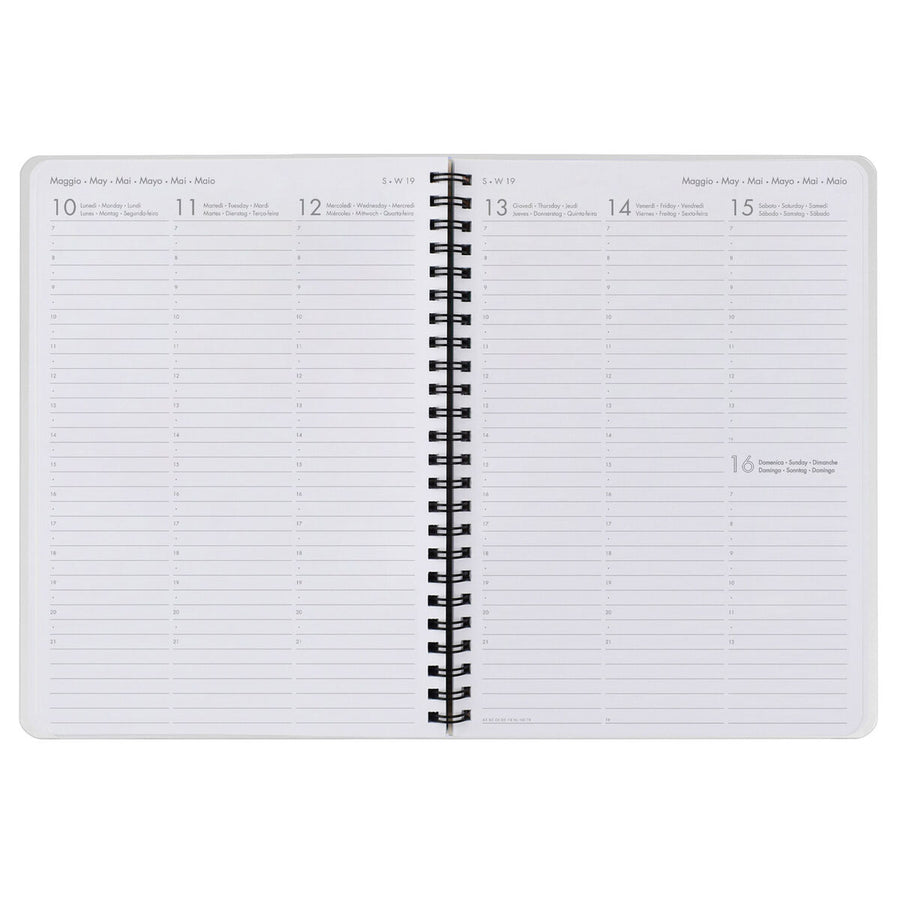 AGENDA 12 MESI SETTIMANALE LARGE SPIRALATA - 2021 - PANDA DREAM