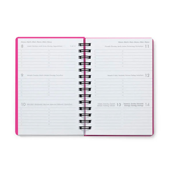 AGENDA SETTIMANALE SMALL SPIRALATA 2023 LEGAMI - STRAWBERRY