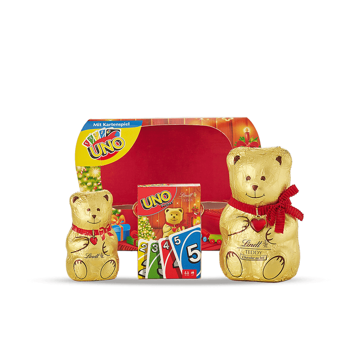LINDT ORSETTO AL LATTE CON CARTE UNO