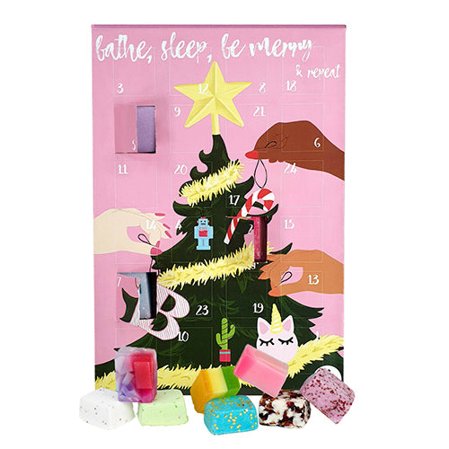 CALENDARIO AVVENTO BATHE SLEEP BE MERRY