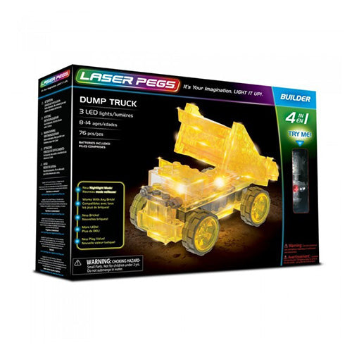 COSTRUZIONI LASER PEGS BULLDOZER 4 IN 1