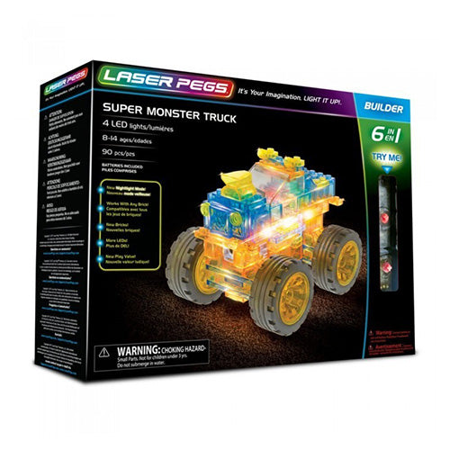 COSTRUZIONI LASER PEGS SUPER MONSTER TRUCK 6 IN 1