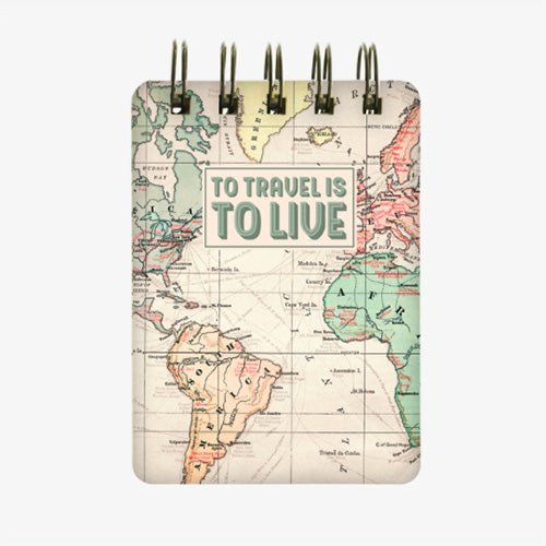 MINI SPIRAL NOTEBOOK - MAPS