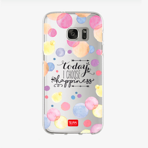 COVER CLEAR SAMSUNG S7 - HAPPINESS