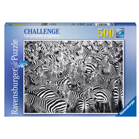 PUZZLE 500PZ - LA SFIDA DELLE ZEBRE