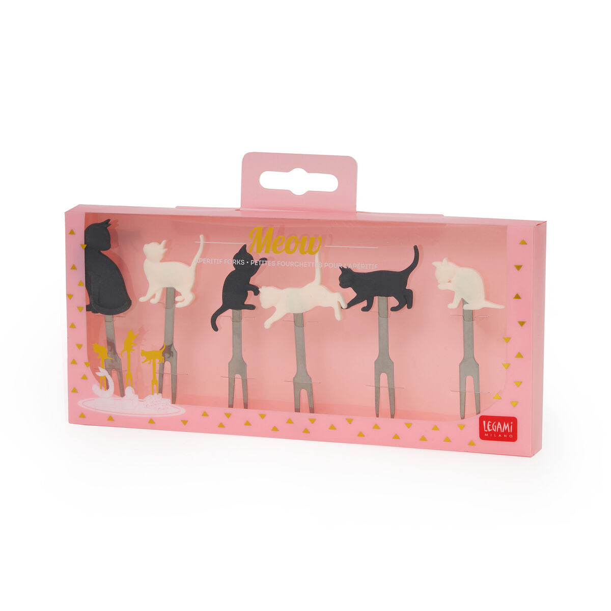 MINI FORCHETTE - SET 6 PZ CON GATTO