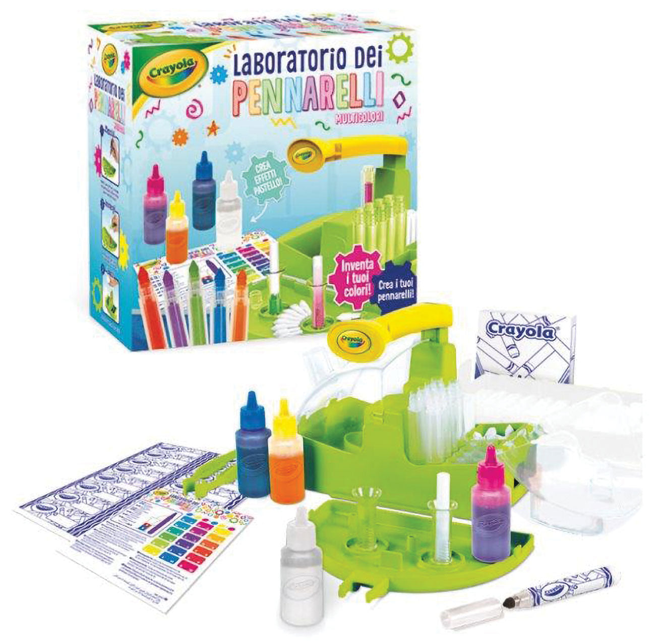 LABORATORIO DEI PENNARELLI MULTICOLORI CRAYOLA