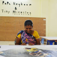 PAPER VASE COVER GREEN MARBLE