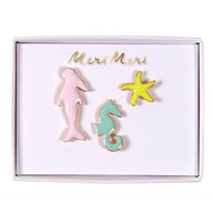 ANIMALI MARINI SET 3 SPILLE - MERI MERI