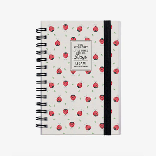 AGENDA 12 MESI SETTIMANALE SMALL SPIRALATA - 2019 - COCCINELLE