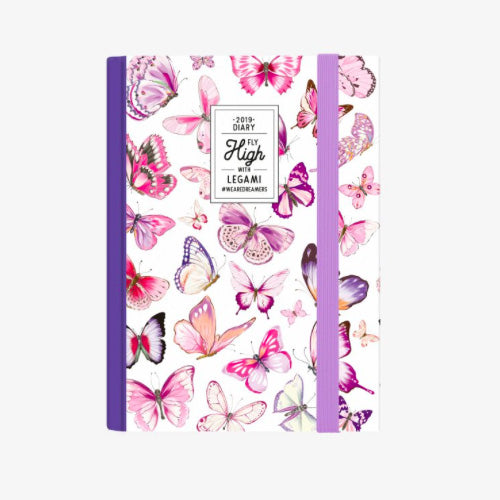 AGENDA 12 MESI GIORNALIERA SMALL - 2019 - BUTTERFLY