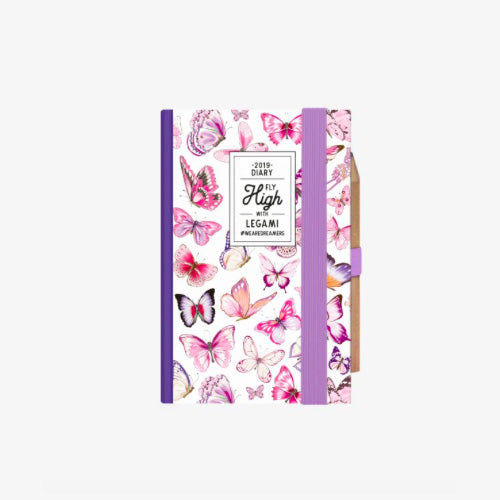 AGENDA 12 MESI BIGIORNALIERA MINI - 2019 - BUTTERFLY