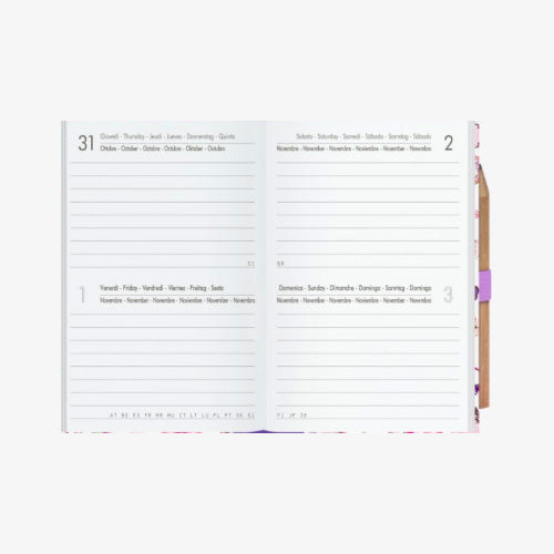 AGENDA 12 MESI BIGIORNALIERA MINI - 2019 - BUTTERFLY