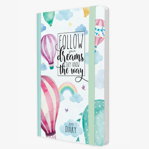 AGENDA 12 MESI SETTIMANALE MEDIUM CON NOTEBOOK - 2019 - AIR BALLON