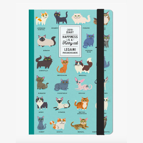 AGENDA 12 MESI SETTIMANALE MEDIUM CON NOTEBOOK - 2019 - CAT